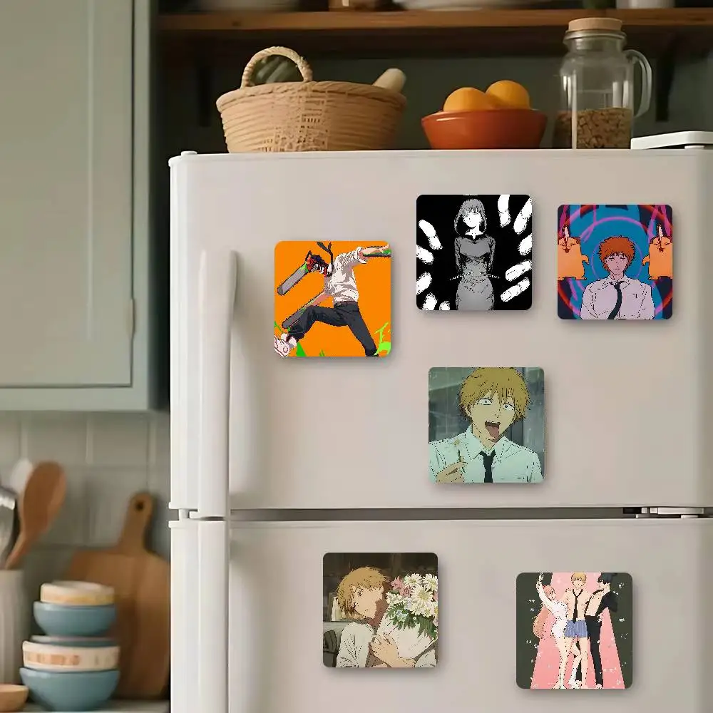 A-Anime M-Makima Refrigerator Magnet Creative Kitchen Home Decoration Soft Magnetic Decor Festival Gifts Multi Scene Use