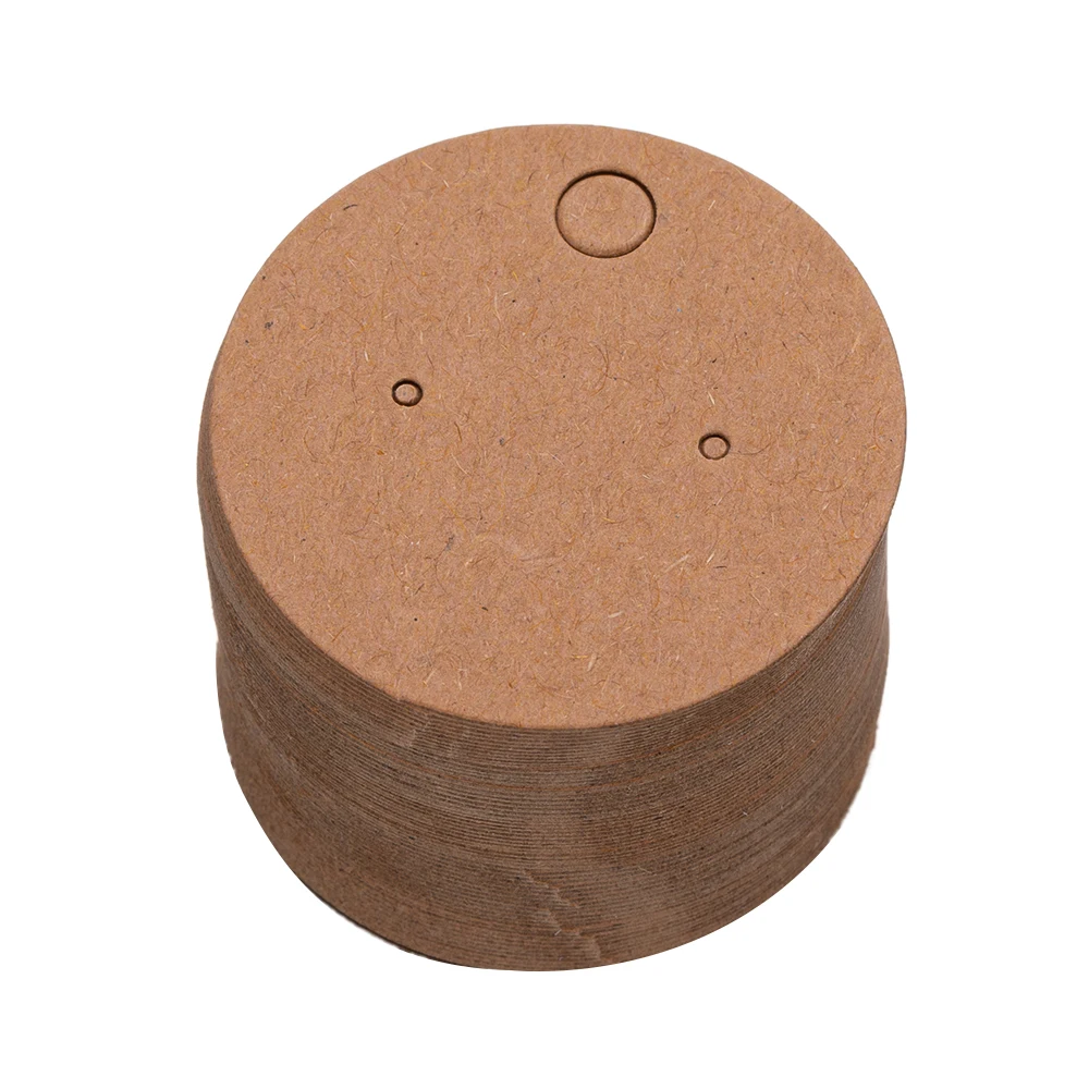 100/200pcs Paper Round Rectangular Square Earrings Display Cards And Self-Seal Bags Pouch For Jewelry Packaging Small Businesses