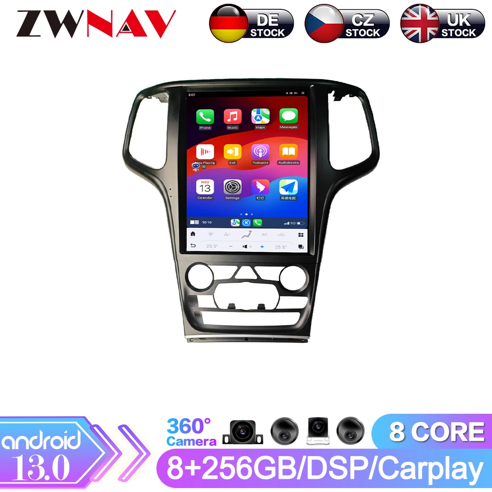 Android 13 Carplay 12.1inch Touch Screen For Jeep Grand Cherokee 2014-2019 multimedia Player GPS Car Radio Head Unit Auto Stereo