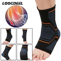 LOOGDEEL 1PCS Elastic Knitted Sports Ankle Support Brace Fitness Cycling Yoga Basketball Volleyball Foot Joint Ankle Protection