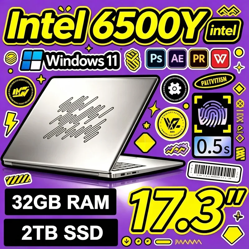 2026 Intel 6500Y Mini PC 16GB RAM 1TB SSD Windows 11 4K Fitted Gaming PC Commercial Use WIFI 6 BT5.2