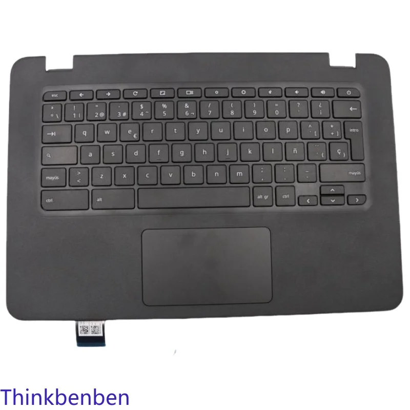 ES Spanish Black Keyboard Upper Case Palmrest Shell Cover For Lenovo N42 20 Chromebook 5CB0N67007