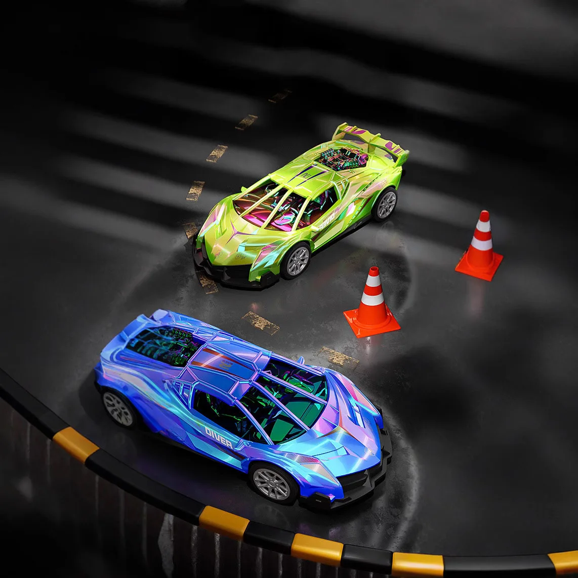Metal Racing Toys New Children's Cartoon Inertia Toys Drifting Racing Cars Boys Aged 1-3 Sliding Cars Simulation Model Toys