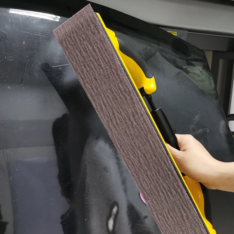 Hand Planing Rectangular Dry Grinding Mesh Sander 70x420mm Sand Car Putty Large Area Grinding Board Flocking for Woodworking