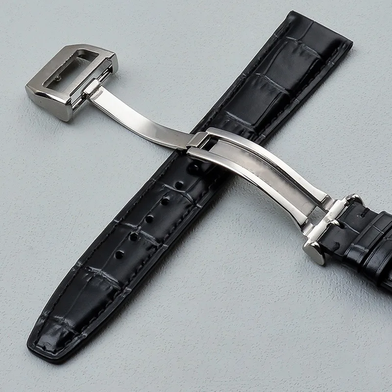 18mm Watch Band Buckle for IWC Pilot Portuguese PORTOFINO Little Prince Stainless Steel Deployment Folding Clasp Strap Button