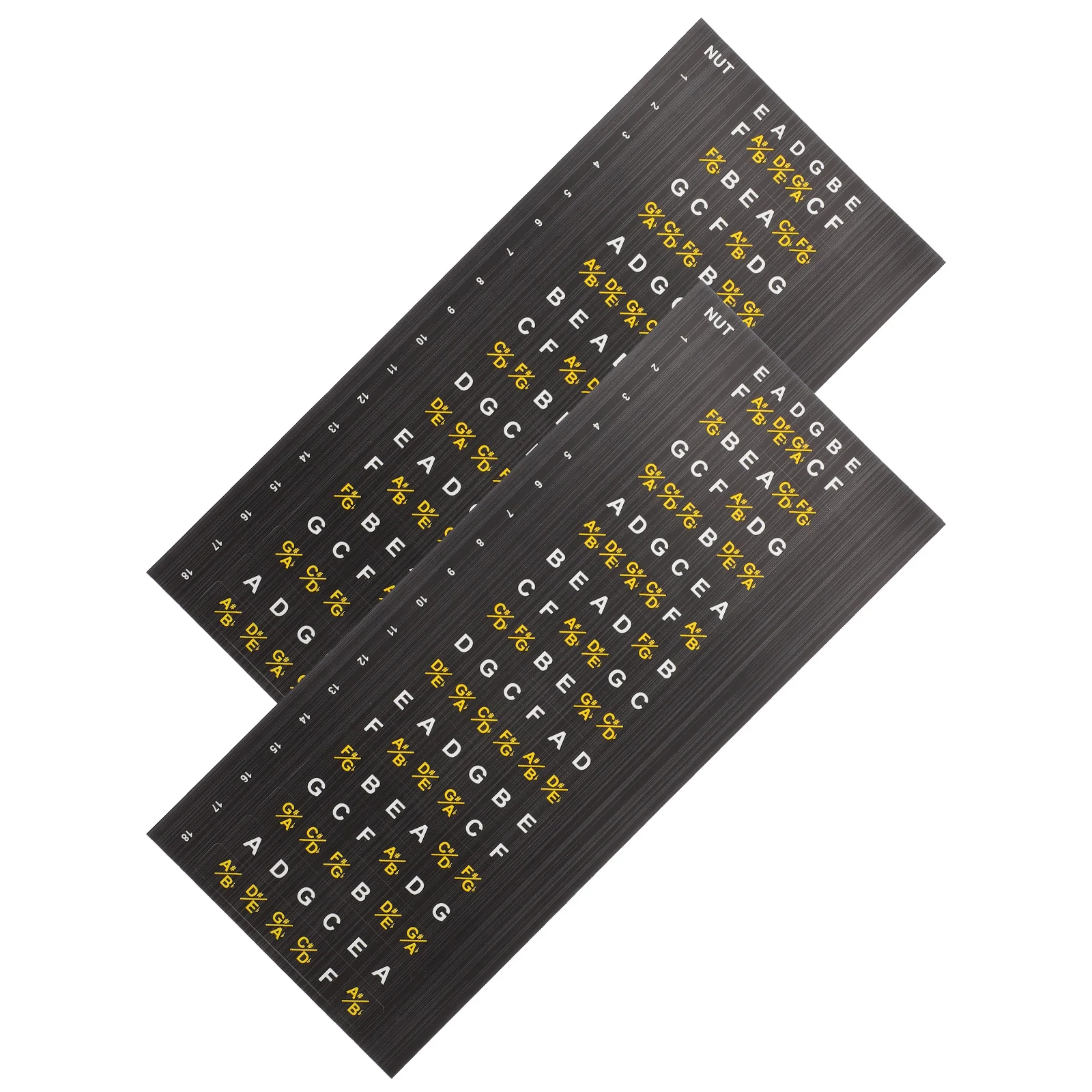 

2 Sheets Guitar Fingerboard Self-Adhesive Decoration For Electric Acoustic Guitars Durable Fretboard Decals Guitar Accessories
