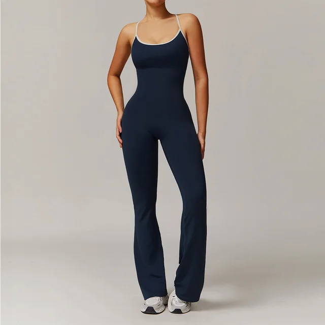 Sexy voltar v macacão conjunto de ginásio feminino treinamento yoga terno roupas esportivas macacão de fitness estiramento treino bodysuits