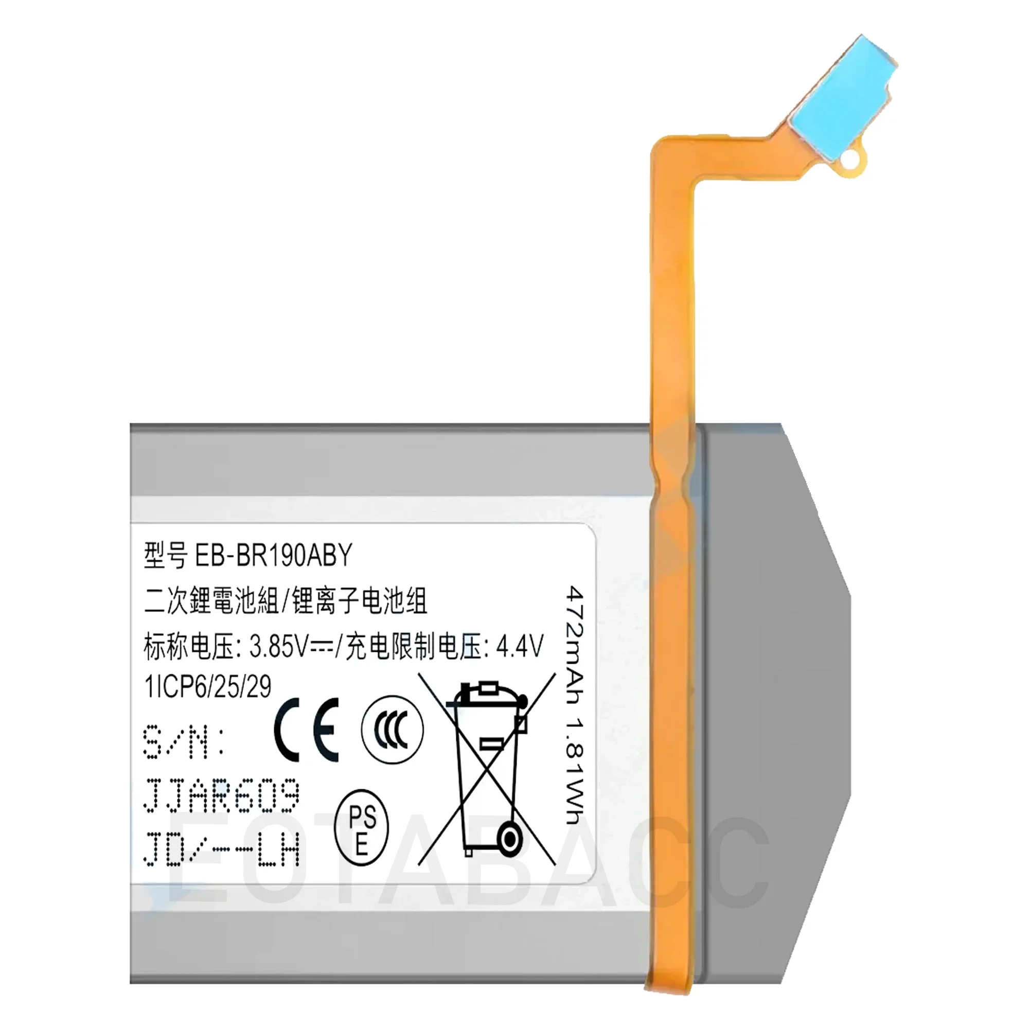 

2025 years Replacement Battery EB-BR190ABU for Samsung Galaxy Watch Bude Pro Hight Capacity Batteries +Tools