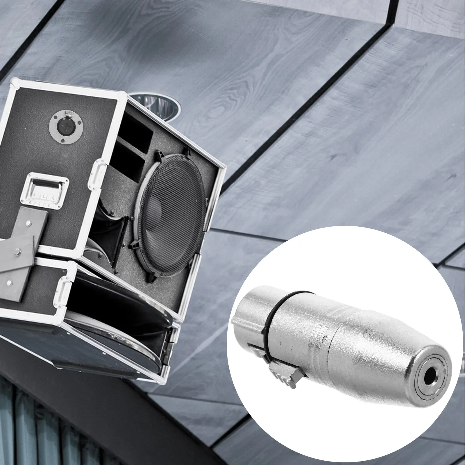 Адаптер XLR3F (женский-женский) с 3,5 мм TRS на XLR для аудиоплееров, микшеров, усилителей, рекордеров, микрофонных систем. Чистое звучание.