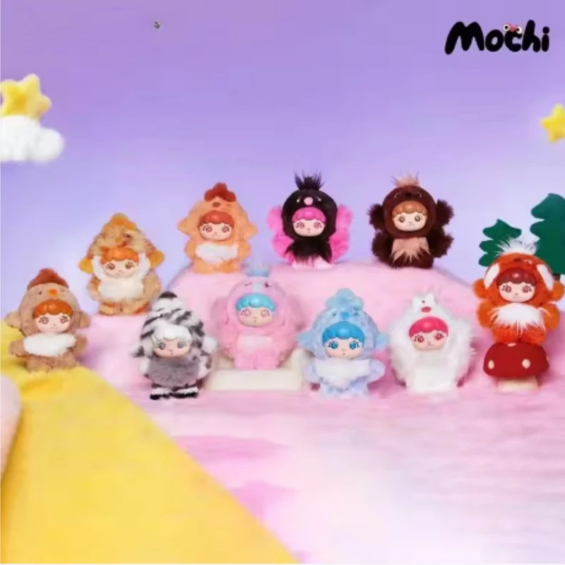 

New Mochi Little Monster Series Blind Box Keychain Plush Bag Pendant Collectible Anime Toy Mystery Box Girls Bag Charm Decor