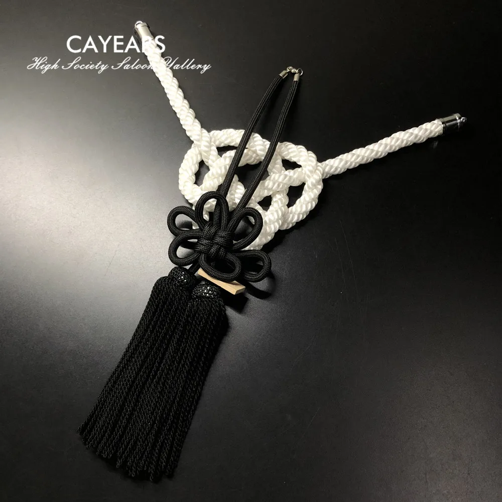 New Vip Charm Junction Produce JDM Fusa Black Kiku JP Knot Silver
