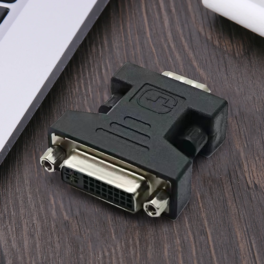 DVI Female To VGA Male Adapter 24+5Pin DVI Female To 15Pin VGA Male Cable Adapter DVI-I 24+5 Port Converter