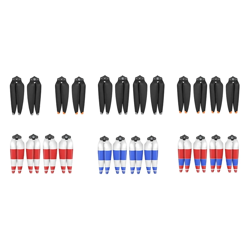 2 قطعة لـ DJI Air 3 المروحة 8747F الصامتة للحد من الضوضاء متعددة الوظائف المحمولة الإفراج السريع المجاذيف استبدال الفضة