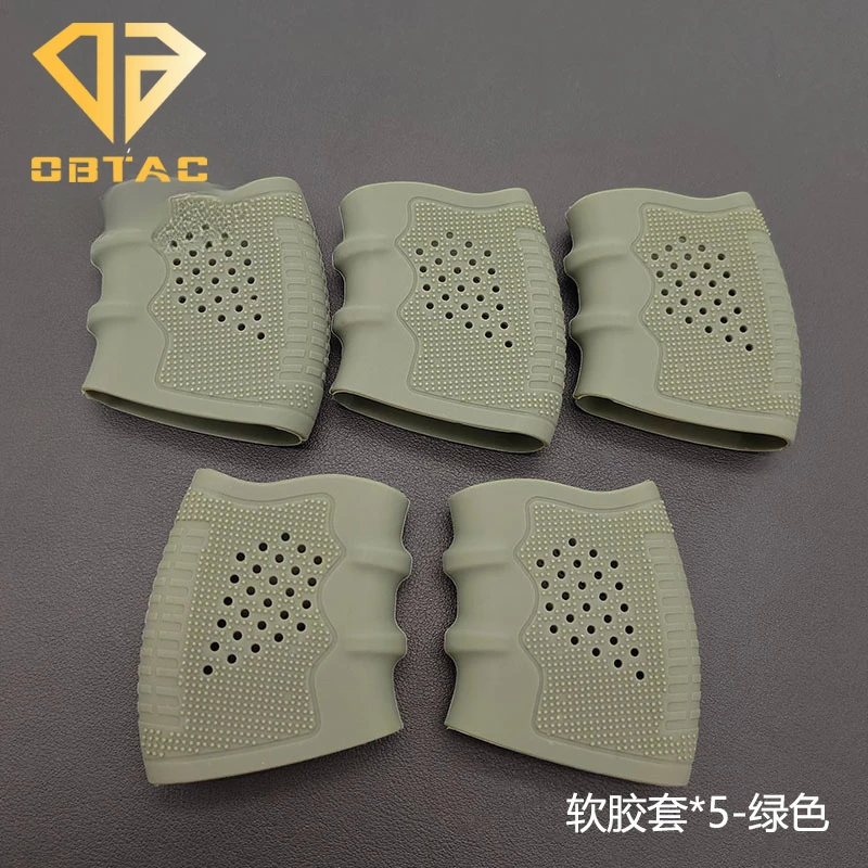 Tactical Rifle Universal Anti Slip Cover Glock G17, G18, G19 Handgun Handle Rubber Non-Slip Cover Fit Gun Handle Hunting Equip