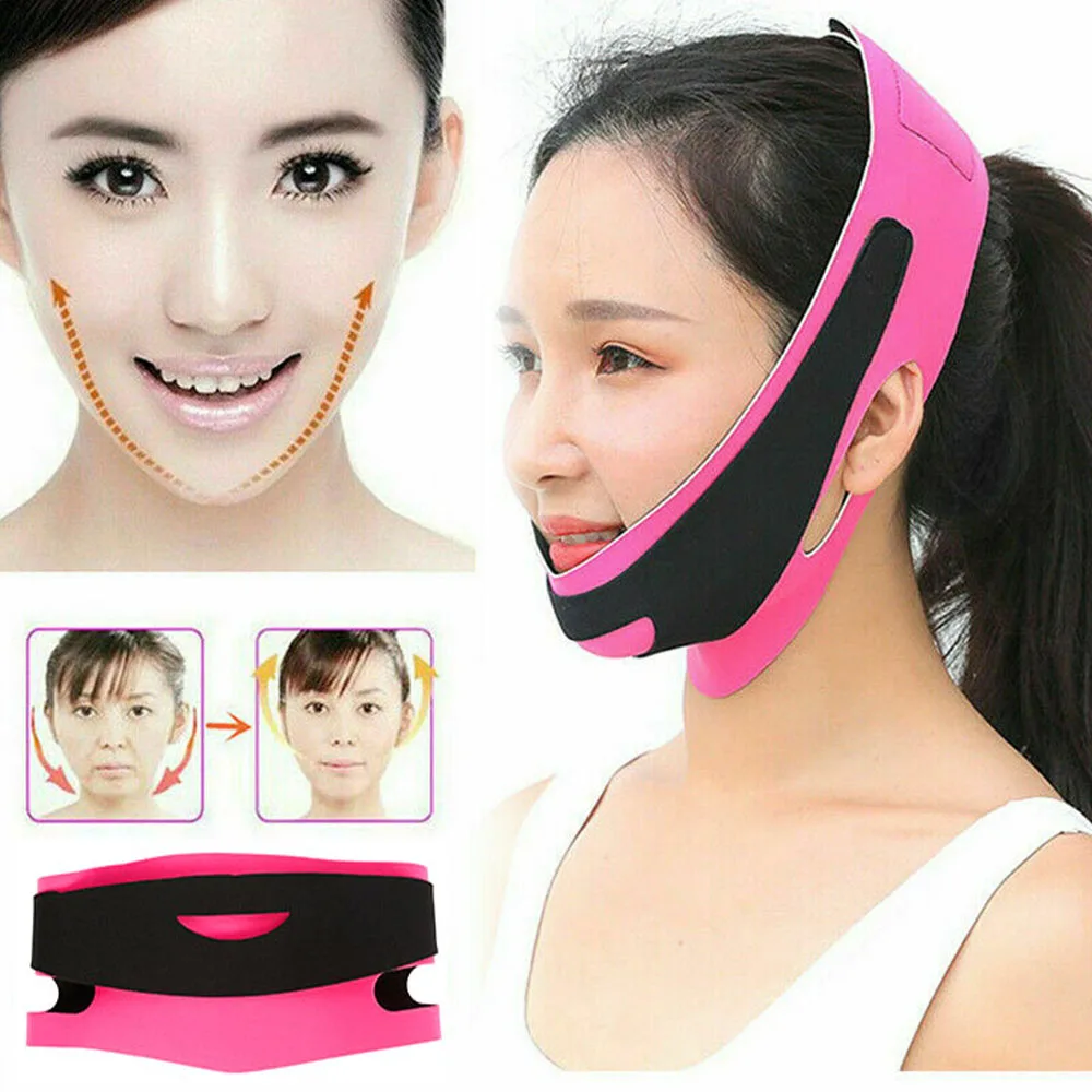 Women V-Line Lift Up Thin Face Face-lift Belt Facial Massager Face Slimming Bandage Beauty Tools