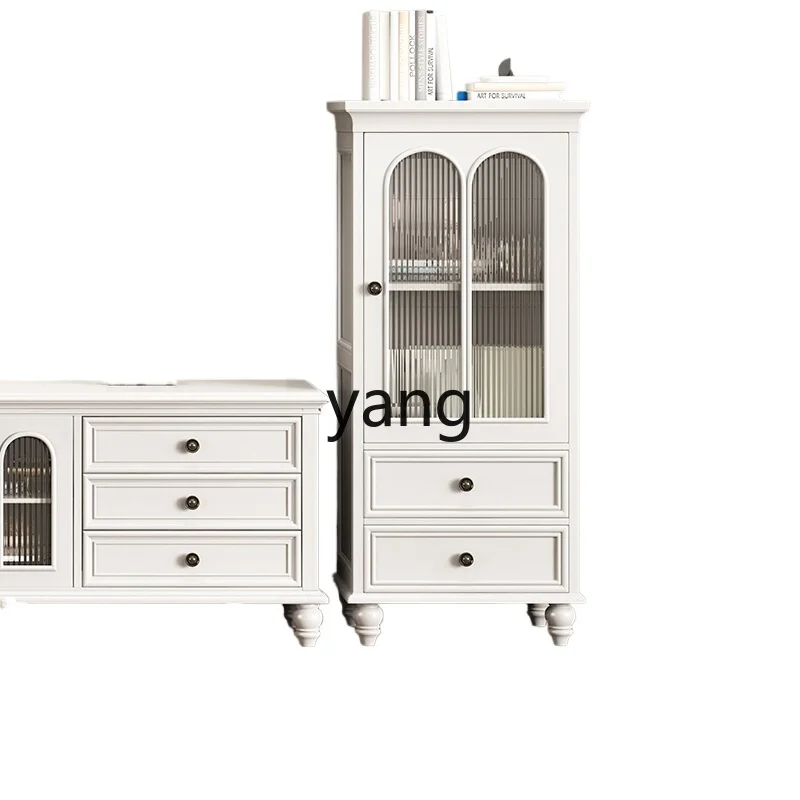 

ZYF full solid wood side cabinet single door living room pure solid wood small apartment bookshelf