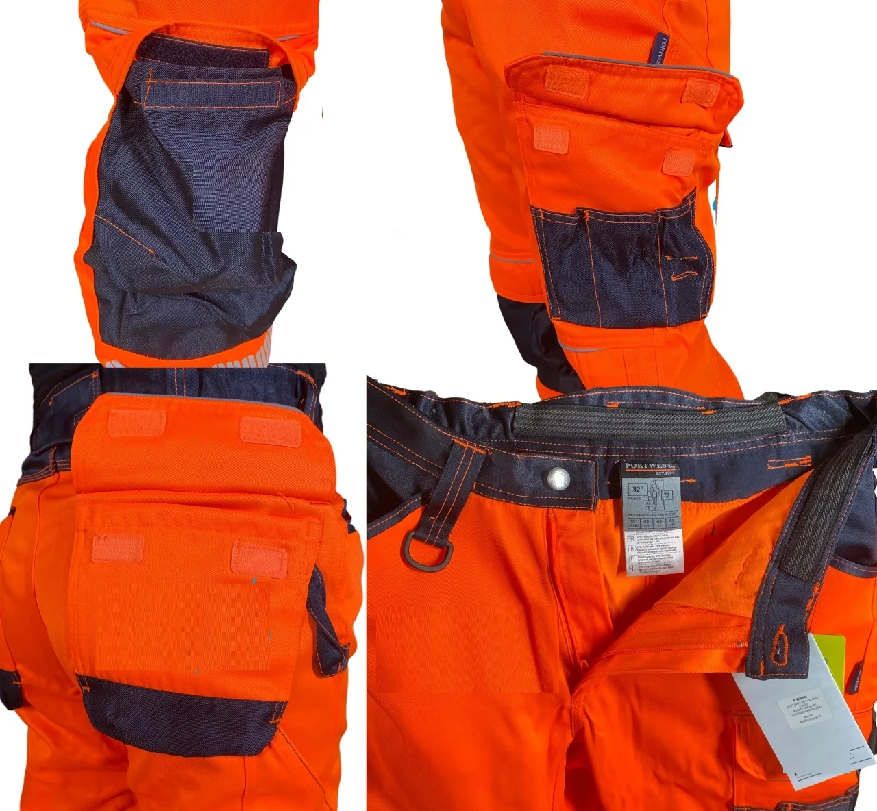 Night Reflective Strips Wear-resistant Dirt Resistant Overalls Multi Pockets Overalls Pants Cargo Pants Hi Vis Working Pants 4xl