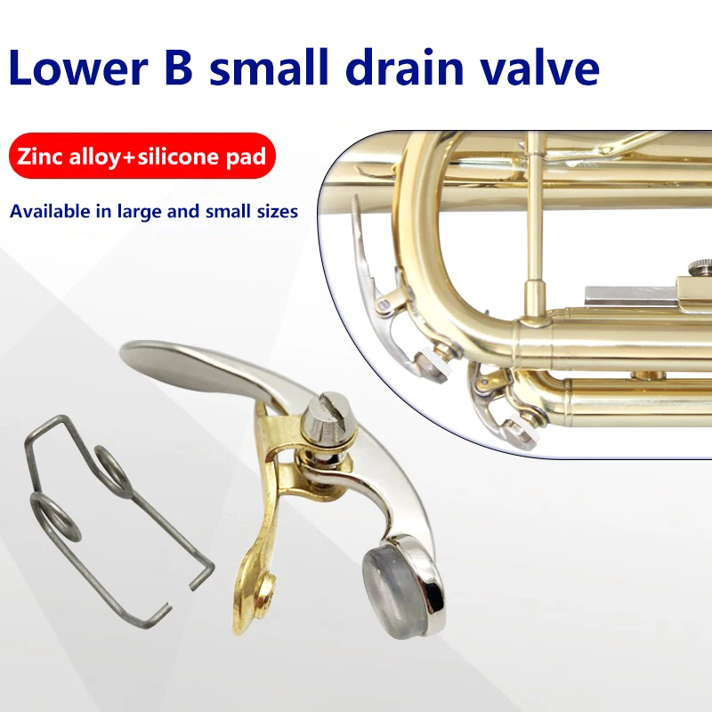 1 Set Brass Instrument Replace Repair Parts Discharge Valves Key Wear Resistant Water Key Spit Valve Spring For Trumpet