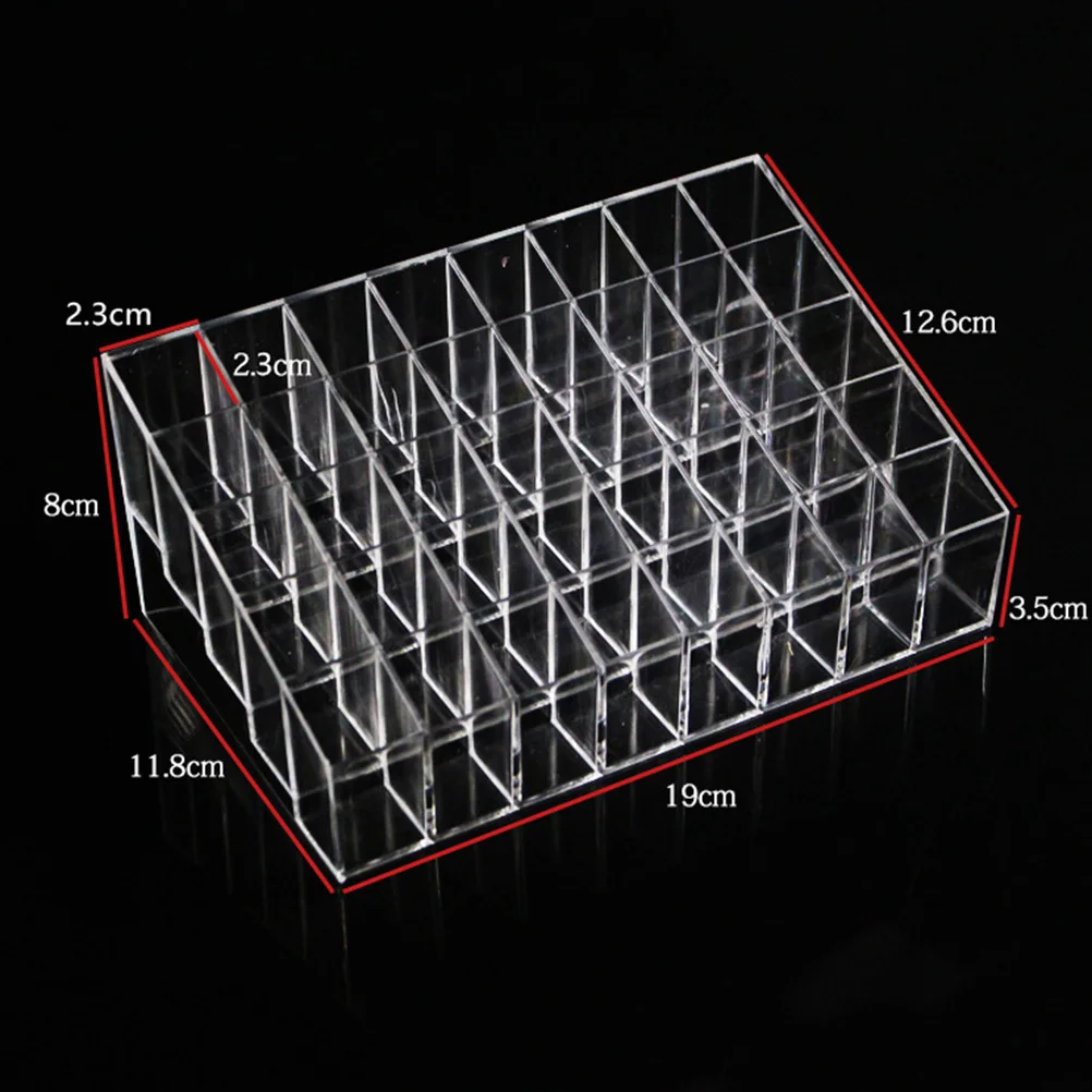 Organizer Clear Acrylic Makeup Storage Stand For Lipstick Gloss Brushes Mascara Perfume Display Vanity Desk