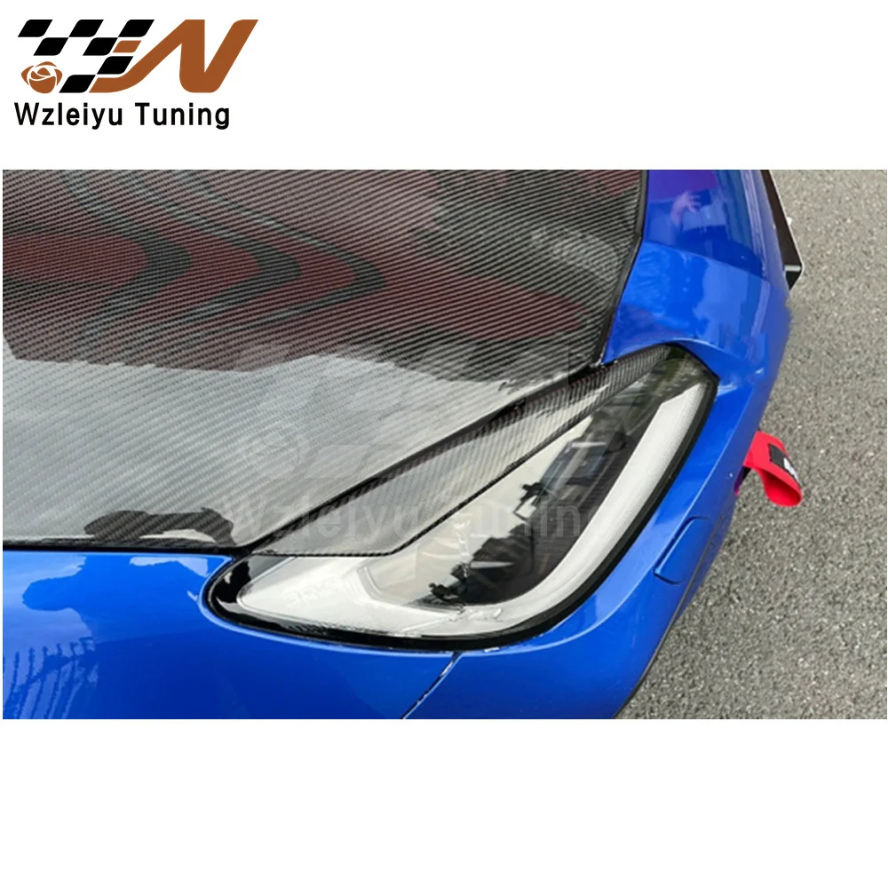 NB Style Carbon Fiber Headlights Cover Fit For GR86 BRZ ZD8 ZN8 22-23 High Quality Fitment