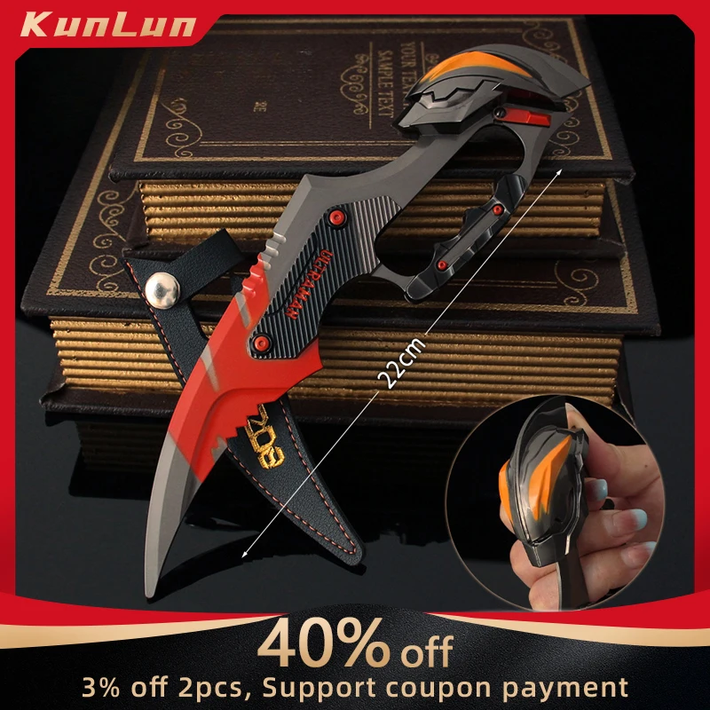 

22CM Arena Breakout Beria Game Peripherals Twilight Claw Knife Full Metal Craft Weapon Model Collectible Desk Ornaments Boy Toy