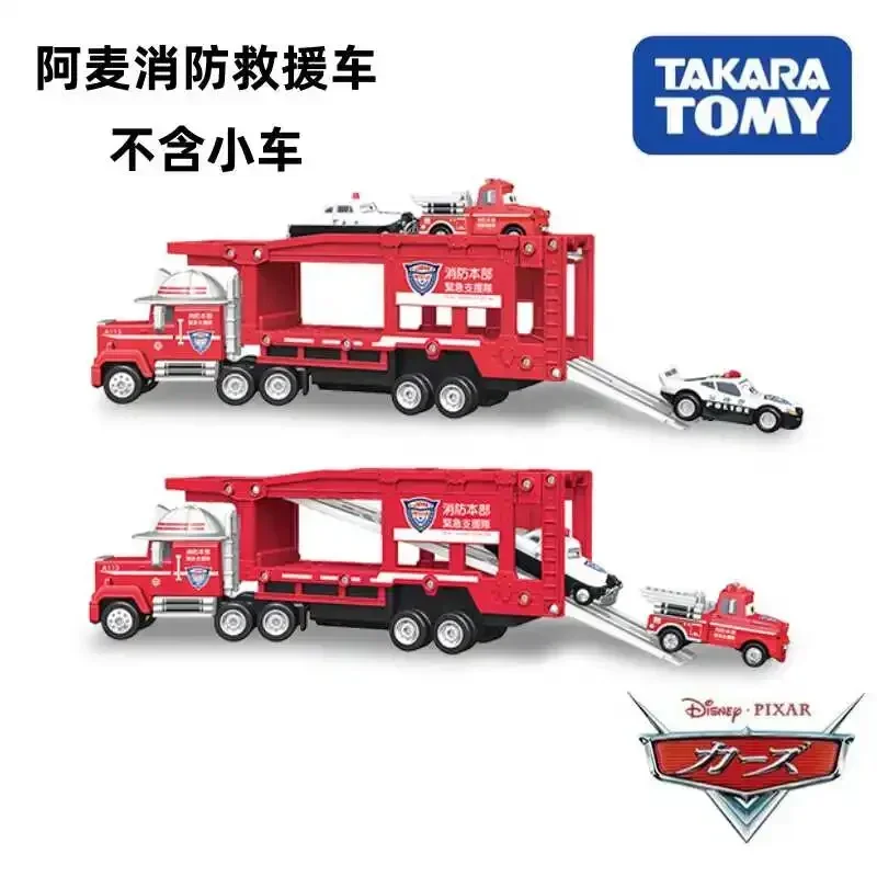 Takara Tomy Cars Tomica Carrier de rescate, coche Mac, juguetes de aleación, vehículo de Motor, modelo de Metal fundido a presión, juguetes de regalo de Navidad para niños