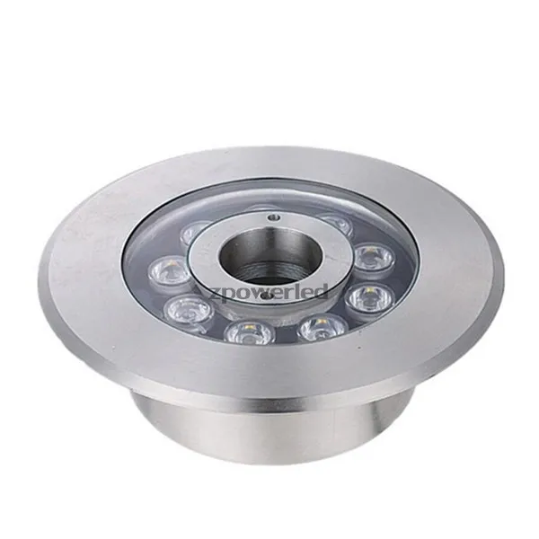 Automatic RGB stainless steel 304 waterproof AC12v 9w led fountain motif light