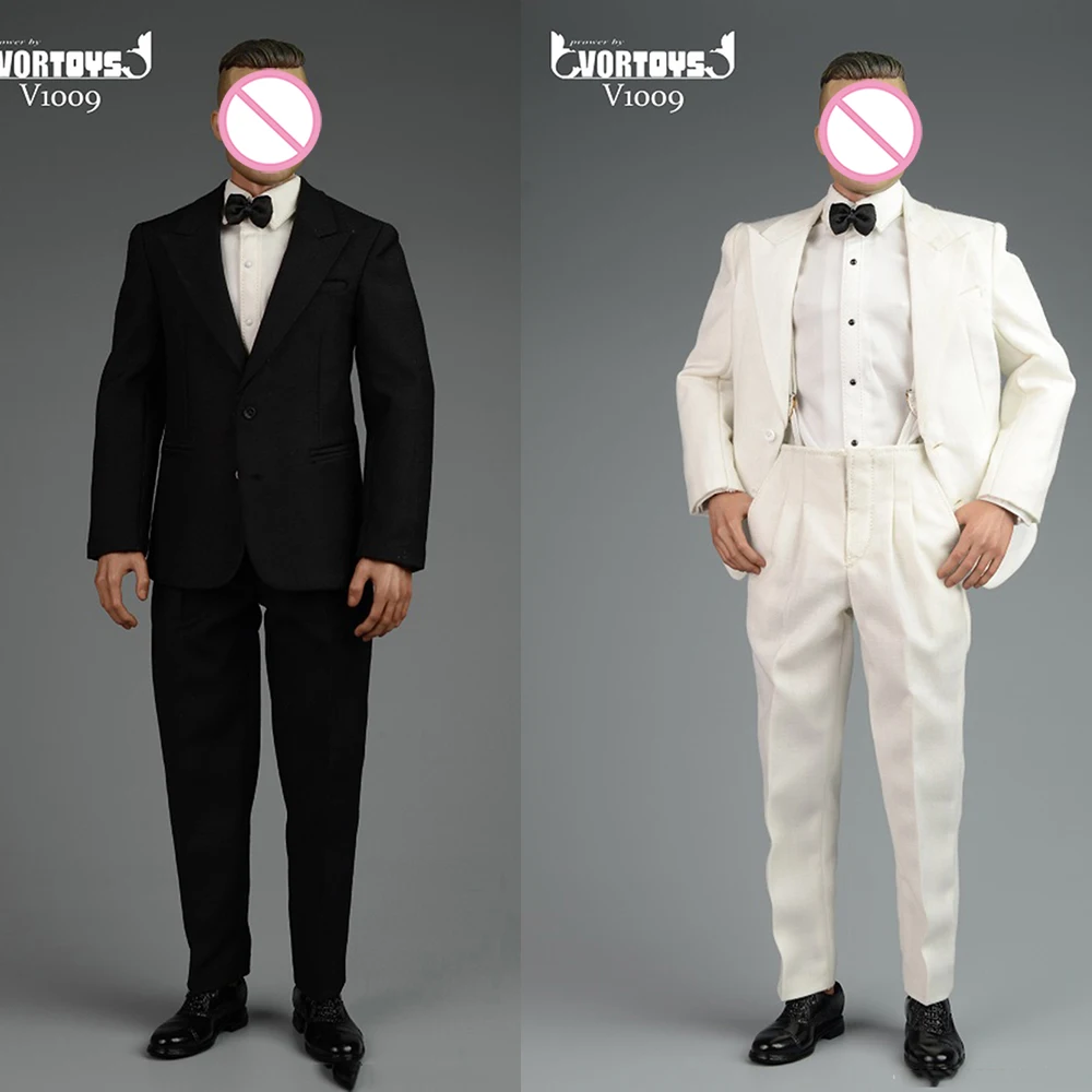 

1/6 Scale VORTOYS V1009 Male Gentleman Retro Formal Suit Business Clothes Set Model for 12 inches Body