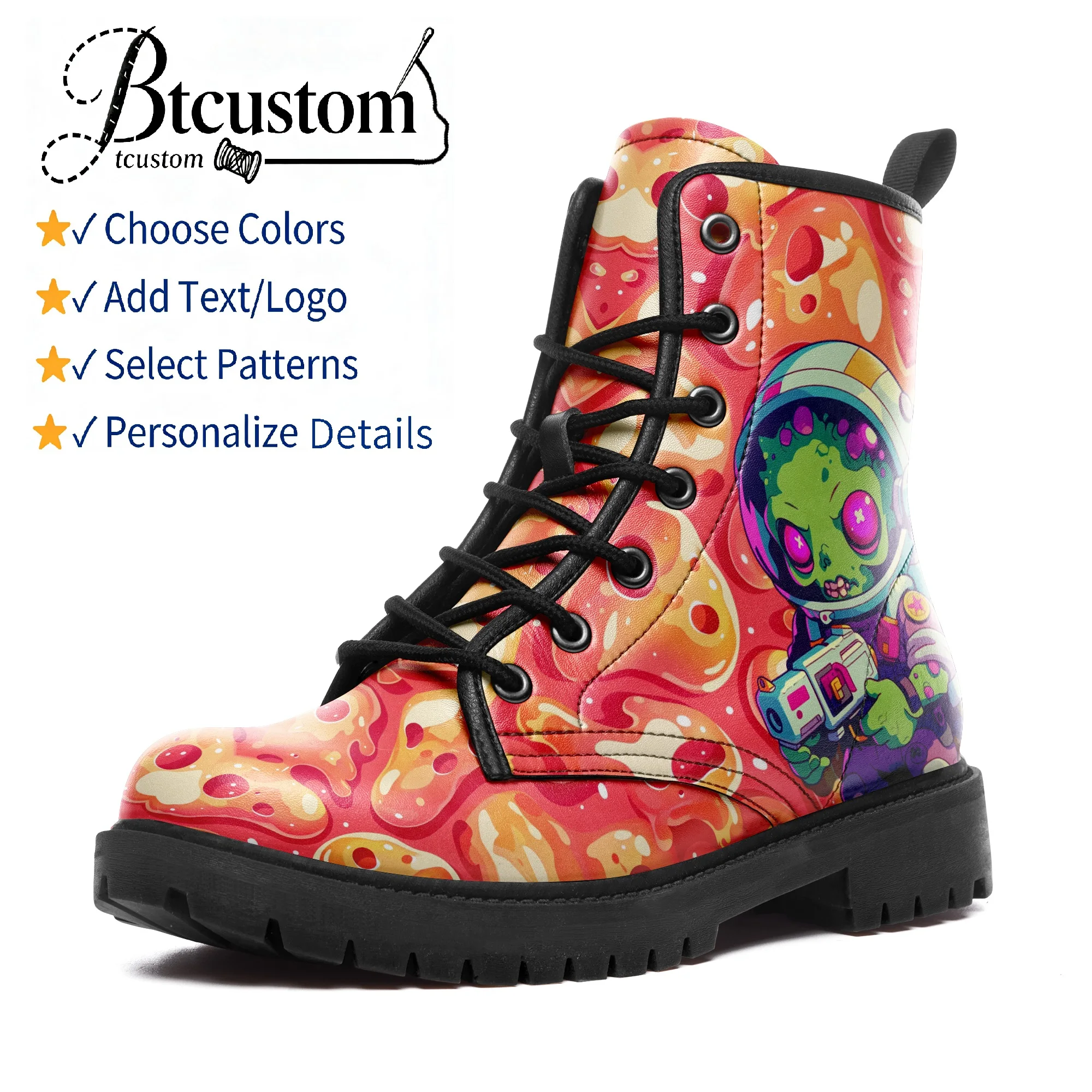 

Customizable Hiking Boots Mid-Cut Waterproof Breathable, OEM/ODM Unisex Winter Snow Boots with Patterns