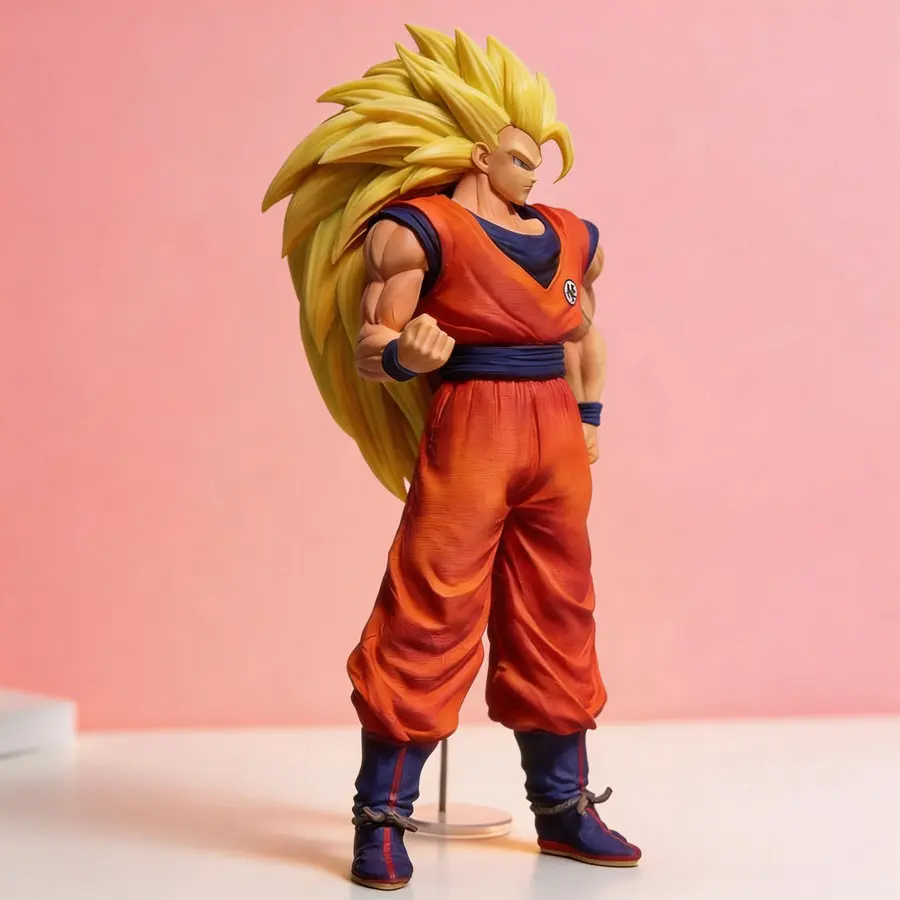 

Фигурка аниме-персонажа Гоку (Супер Сайян 3) из Dragon Ball, 30 см, статуэтка GK, модель Супер Сайян 3, высокое качество