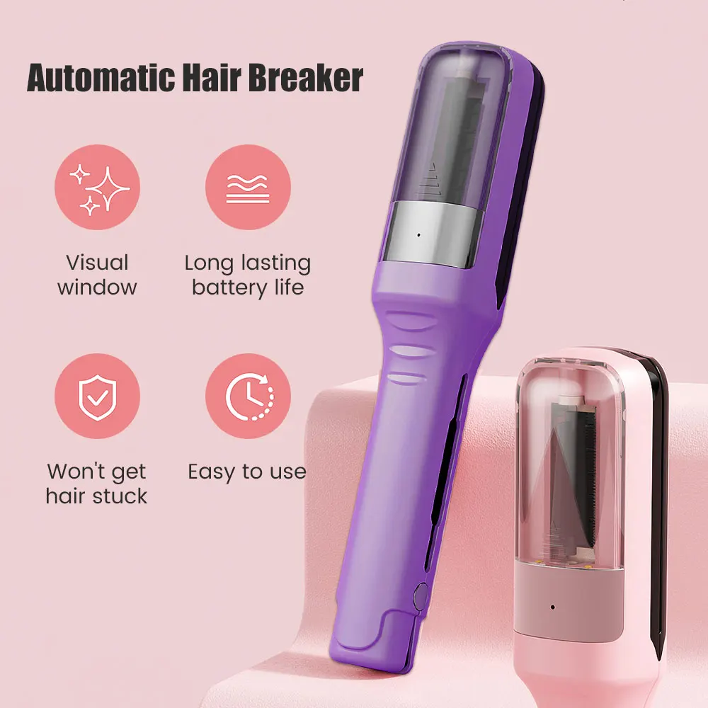 1 Pc Automatic Electric Hair Clipper, 2 in 1 Hair Edge Control Multi-functional Rechargeable Hair Split End Clipper Dropshipping