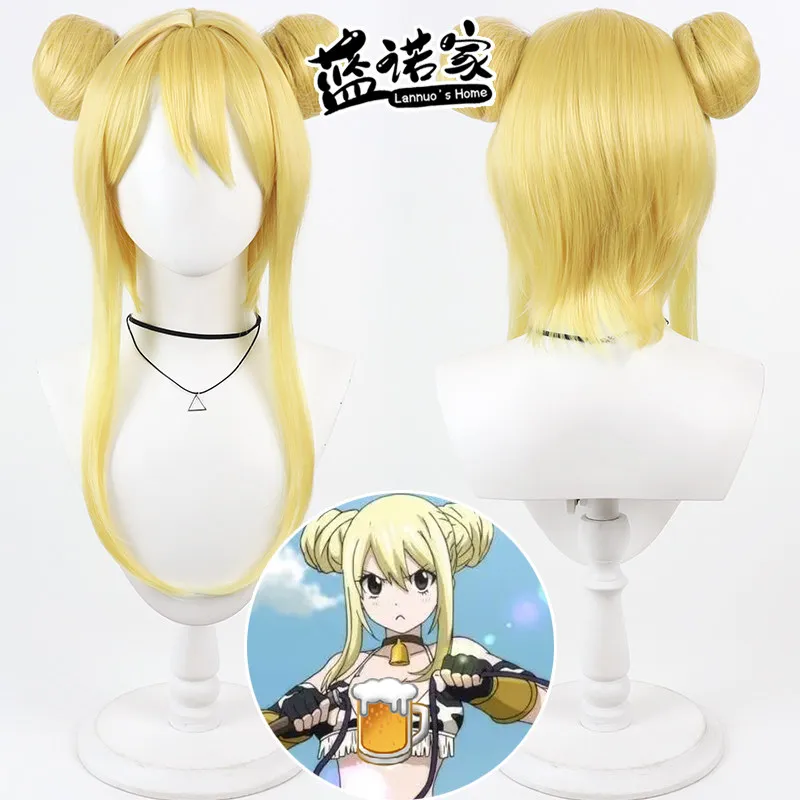 

Anime Lucy Heartfilia Cosplay Wig Halloween Carnival Party Props Synthetic Hair Heat Resistant Fiber + Wig Cap