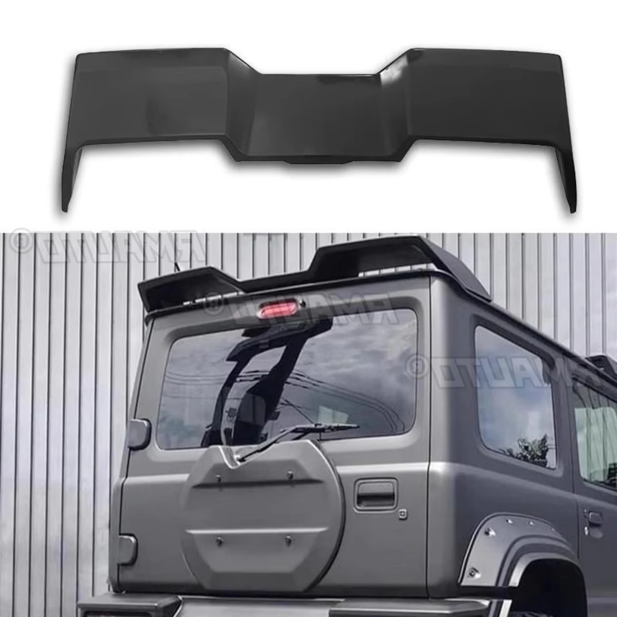 

Car Rear Roof Spoiler Wing Modification Part Rear Roof Spoiler Wing For Suzuki Jimny 2019-2023 Three Door Five Door Edition