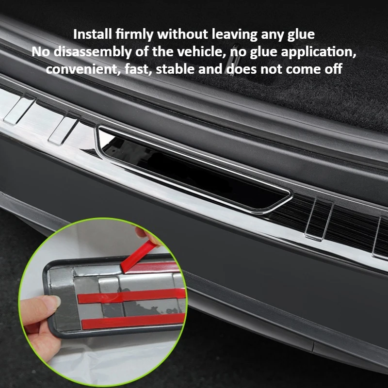 

Trunk Threshold Strip For Tesla Model Y Highland 2025 Stainless Steel Sill Guard Rear Cargo Anti Scratch Protector Accessories