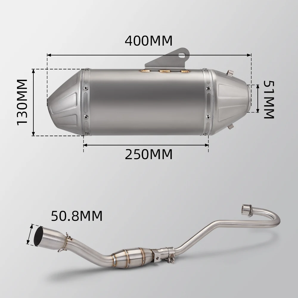 

Motorcycle Exhaust Full System Kit Dirt Motorbike Exhausts High Performance Escape Accessories For Honda CRF150L CRF150 2016-25