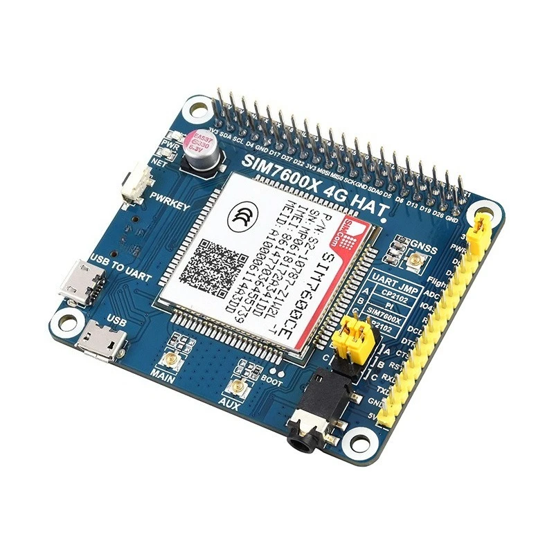 SIM7600CE 4G Expansion Board Supports 2G 3G 4G & GNSS Positioning Compatible with  4B 3B+ Module