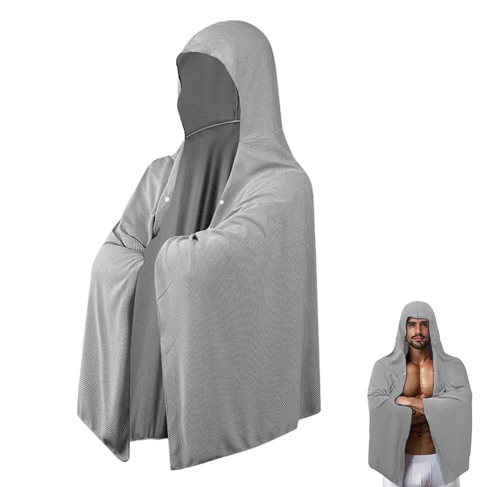 Cooling Poncho Summer Sun Protection Shawl Instant Chill Technology UV Blocking Breathable Lightweight Wrap For Beach Camping