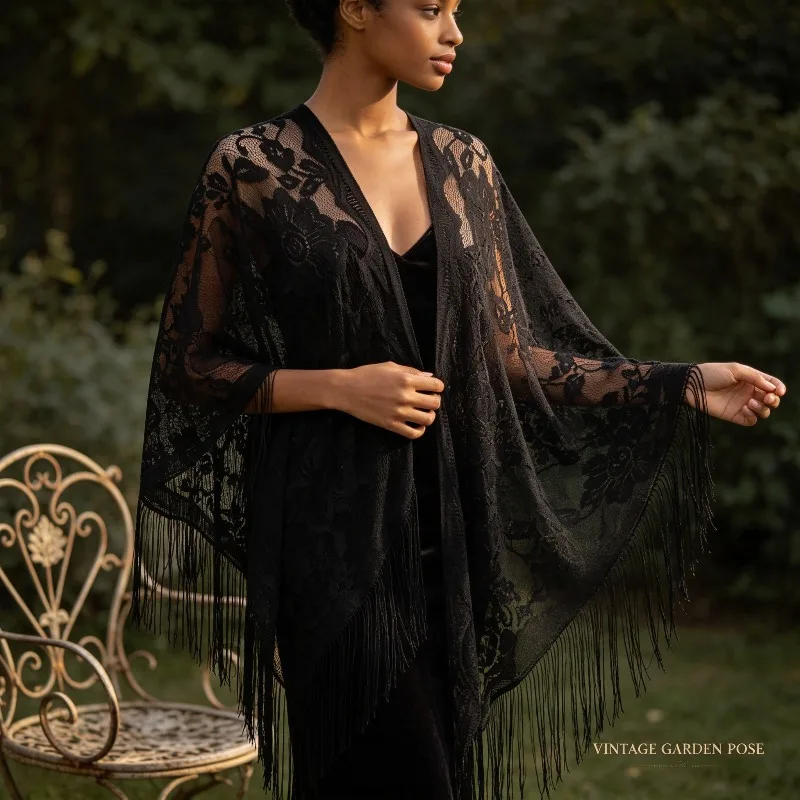 Perfect Wedding Gown and Party Shawl for Brides and Bridesmaids Lace Triangular Scarves and Shawls