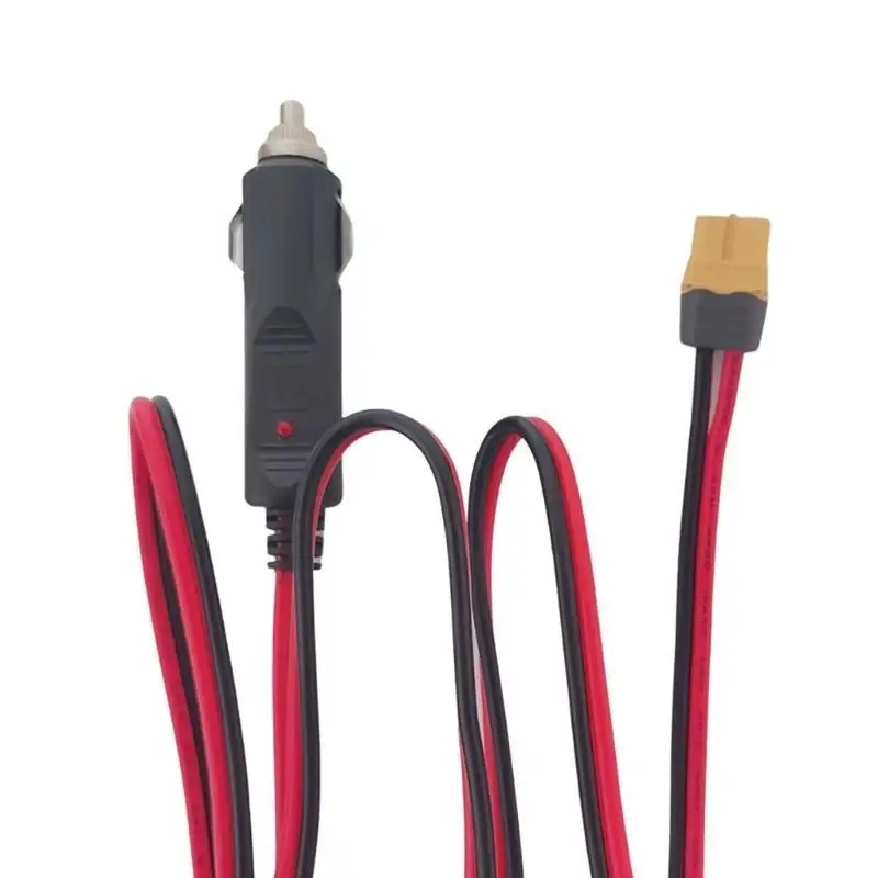 652F XT60 Female to Car Cigarettes Lighters Male Plug Extension Cable 16AWG for Solar Generators and Model Planes