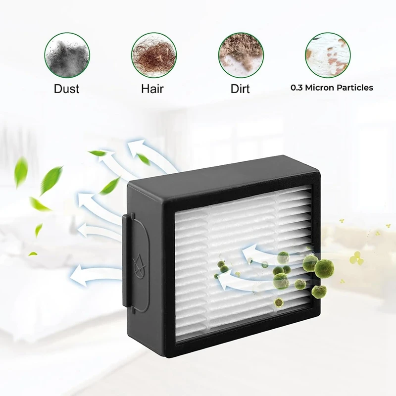 Hepa Pound-Pièces de rechange lavables pour aspirateur robot Irobot Roomba ChlorJ7 +, 4 pièces