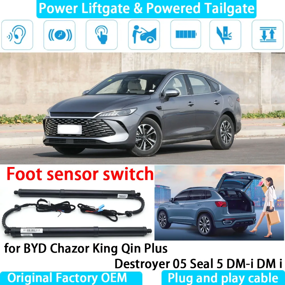

for BYD Chazor King Qin Plus Destroyer 05 Seal 5 DM-i DM i Automatic Electric Power Liftgate Powered Tailgate Strut Tail Gate