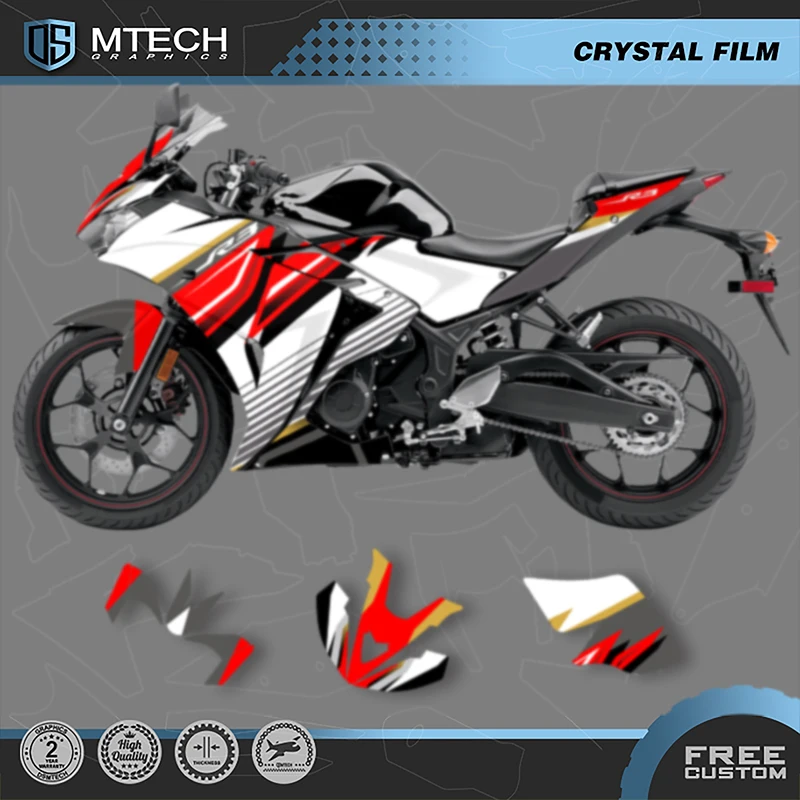 

DSMTECH Motorcycle Graphics Decal Stickers Kits For YAMAHA R3 2013 2014 2015 2016 2017 2018 Enduro 001