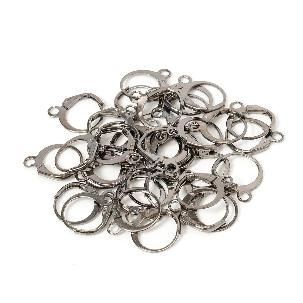 50 Stück runde Ohrringhaken mit Anhängerringen, französische Ohrringbasis für DIY-Charms, Ohrringe, Schmuckherstellung, Zubehör, Großhandel – Detail 10