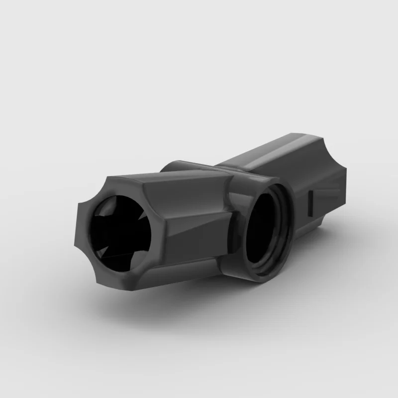 Acessórios de brinquedo de bloco de construção de partículas pequenas 4450 eixo técnico e conector de pino angular # 7 - 168.75 °