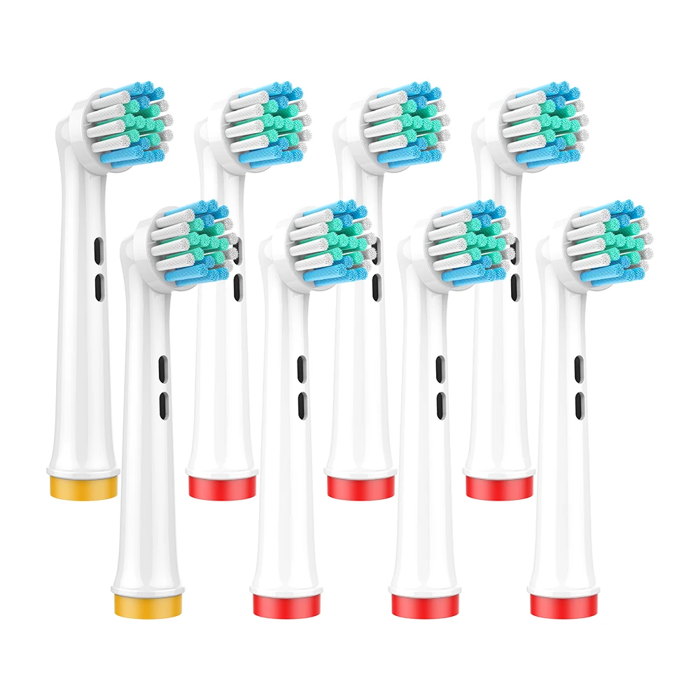 Fairywill Original Replacement Brush Heads Rotating Electric Toothbrush Genuine Teeth Whitening Soft Bristle Tooth Brush Heads