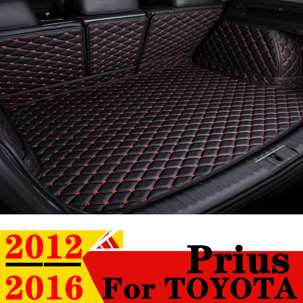 Car Trunk Mat For Toyota Prius 2012 2013 2014 2015 2016 Rear Cargo Cover Carpet Liner Tail Interior Auto Parts Boot Luggage Pad