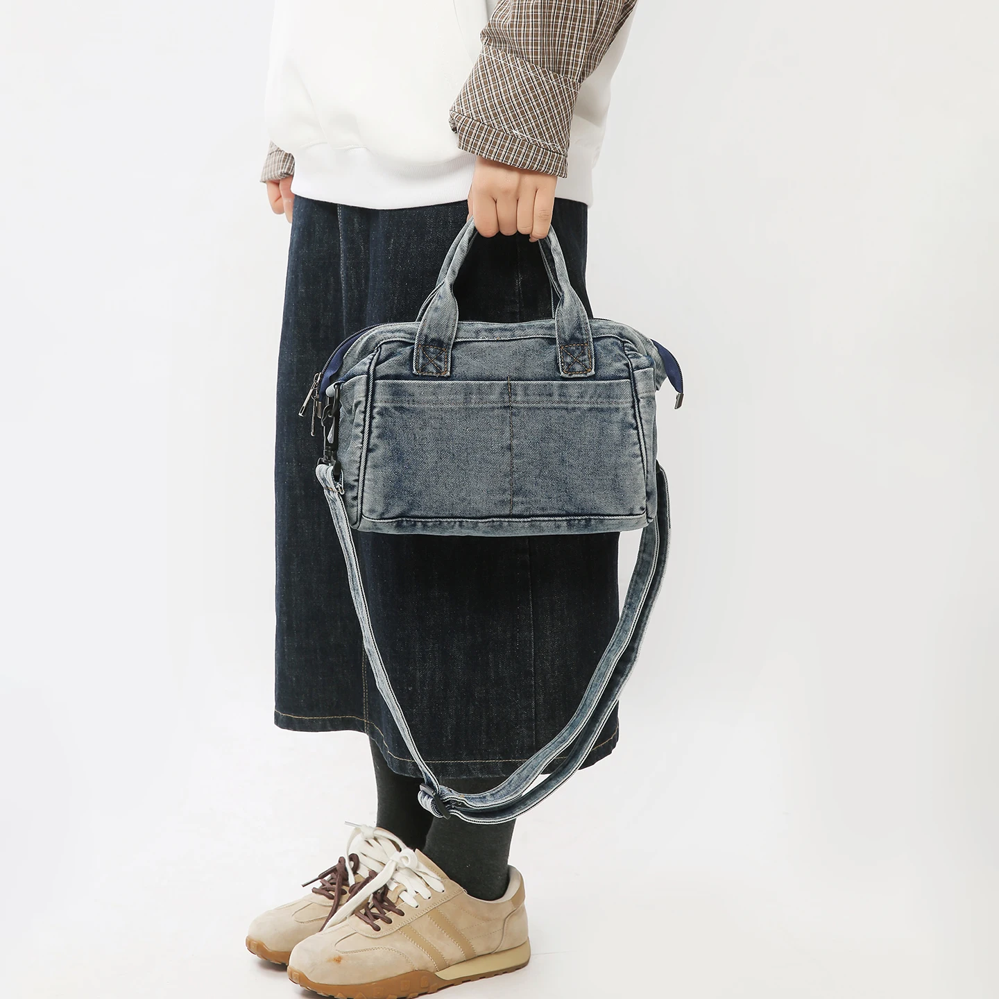 กระเป๋าถือผ้าเดนิมสีน้ำเงินฟอก - Women Bags Jeans บทวิจารณ์และราคา