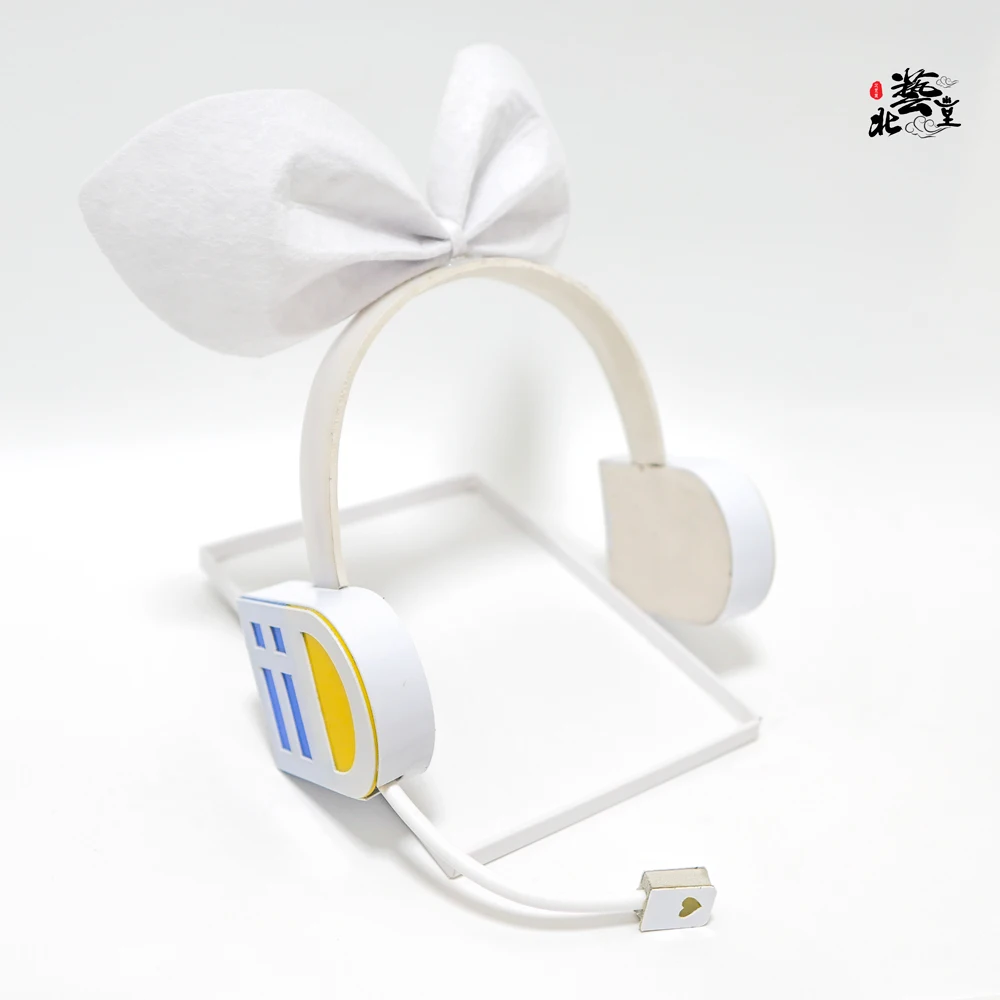 Kagamine Rin Len Cosplay Requisiten Led Licht Kopfhörer Headset Kopfbedeckung Kopfhörer Modell Zubehör Haarband Leuchtend