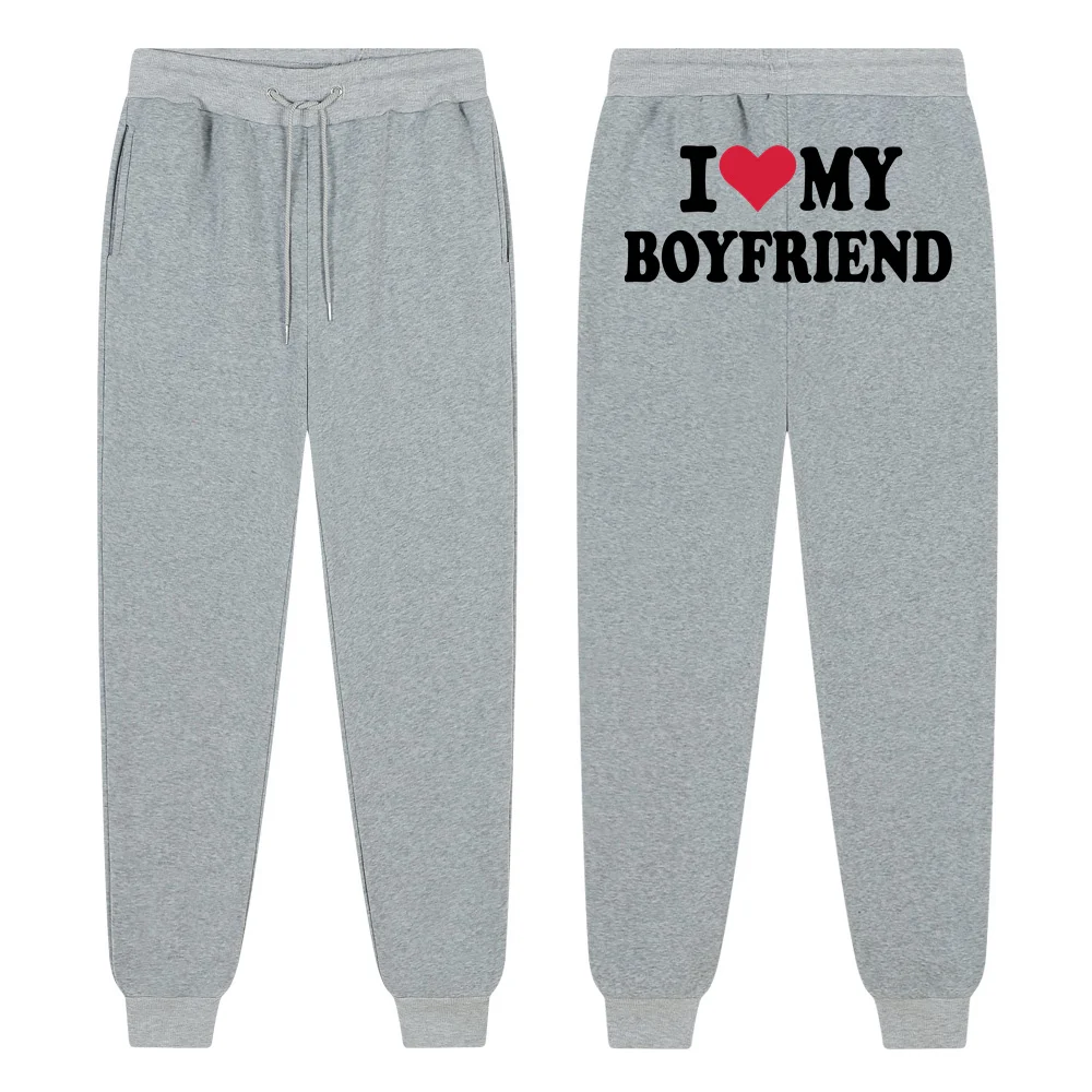 I Love My Boyfriend Printing Popula Women Hoodies Sweatpants and I Love My Girlfriend Printing Popula Men Hoodies Sweatpants