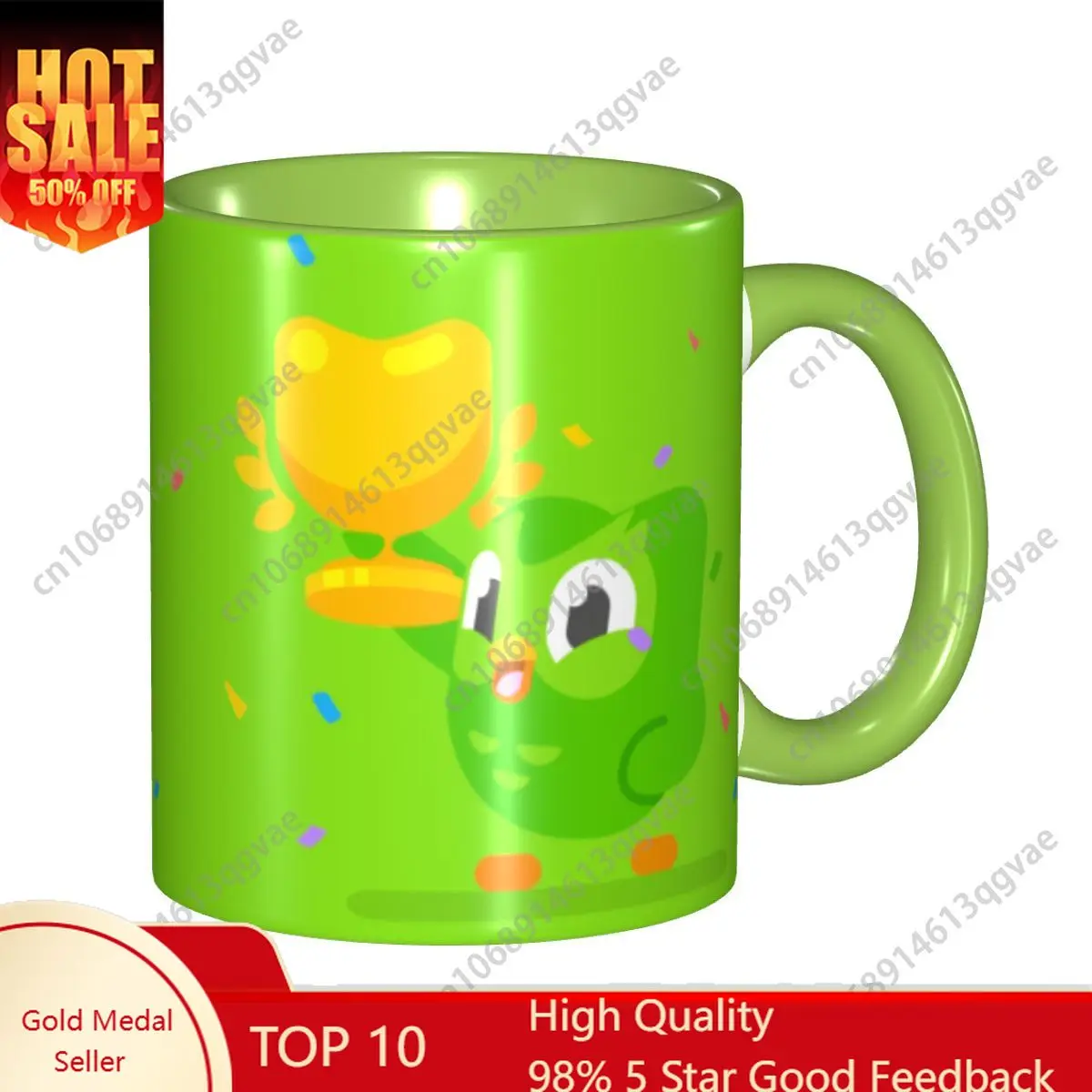 

Duolingos Owl Duo Coffee Mug DIY Personalized Ceramic Milk Tea Mug Cup